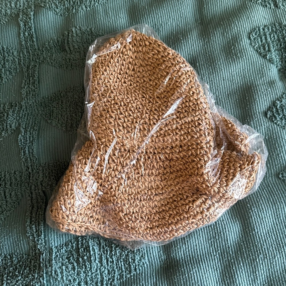 FINAL PRICE ❤️🔥 RAFFIA ❤️🔥 SCALLOPED EDGE BEACH HAT NWT - Picture 12 of 12
